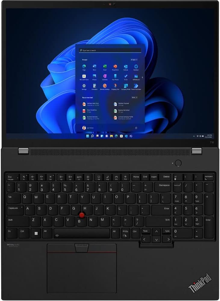 Lenovo ThinkPad T16 Gen 2 Laptop, Intel 10-Core i7-1365U, 16' WUXGA IPS Touchscreen, Intel Iris Xe Graphics, 48GB DDR5 2TB SSD, Backlit Keyboard, Fingerprint, Thunderbolt 4, WiFi 6E, Win11 Home