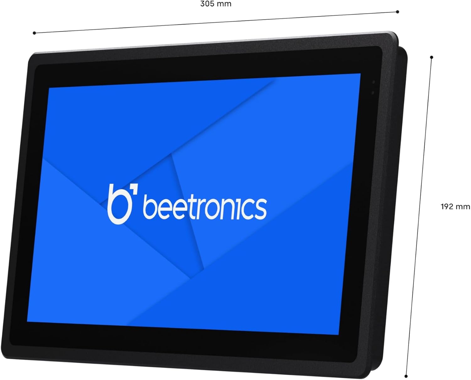 Beetronics 12 Inch High Brightness Touchscreen Monitor | Full HD 1080p | IP66 Waterproof & Dustproof | Industrial Sunlight Readable Outdoor Display for PC, Mac, Linux | 12HB9M/U1