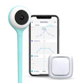 Lollipop Video Baby Monitor (Turquoise) with Camera and Audio, Baby Camera Monitor with Crying Detection and Two Way Talk Back, Baby Video Monitor Bundled with Lollipop Sensor