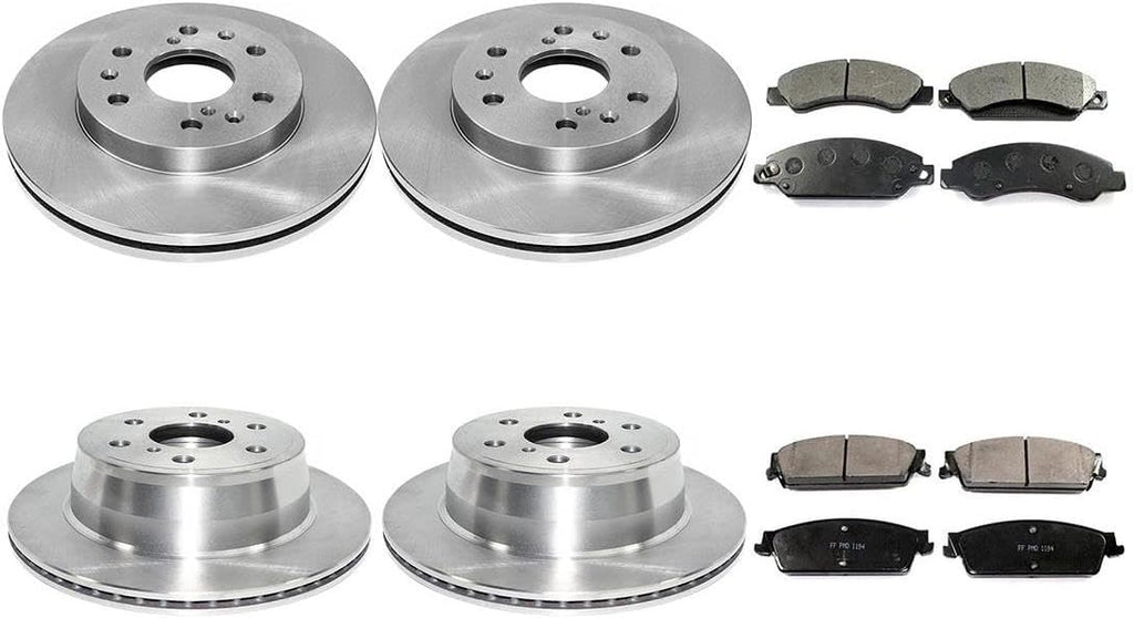 8X Brake Kit - Brakes and Rotors Kit Front and Rear Automotive Replacement Brake Kits for Chevrolet Avalanche 2007-2007 for Chevy Avalanche 2007-2007 for Chevrolet Silverado 1500 2007-2007