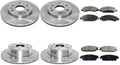 8X Brake Kit - Brakes and Rotors Kit Front and Rear Automotive Replacement Brake Kits for Chevrolet Avalanche 2007-2007 for Chevy Avalanche 2007-2007 for Chevrolet Silverado 1500 2007-2007