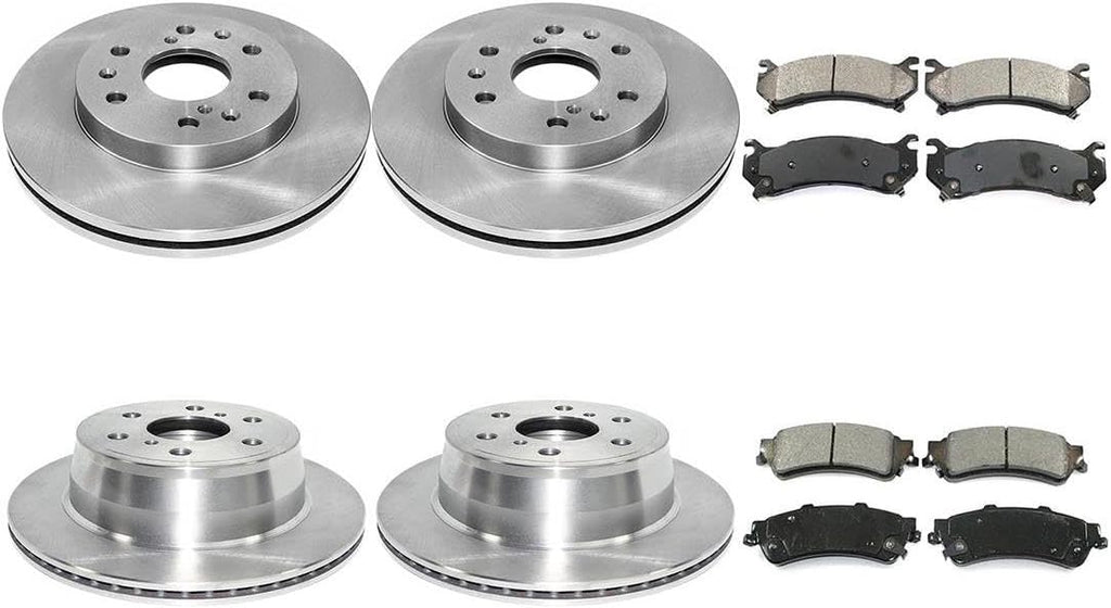 ‎A-Partrix Brakes and Rotors - Front and Back Brake Pads and Rotors Kit, High Performance Brake Kits Replacement fits Chevy Silverado 1500 2007-2007 fits GMC Sierra 1500 2007-2007