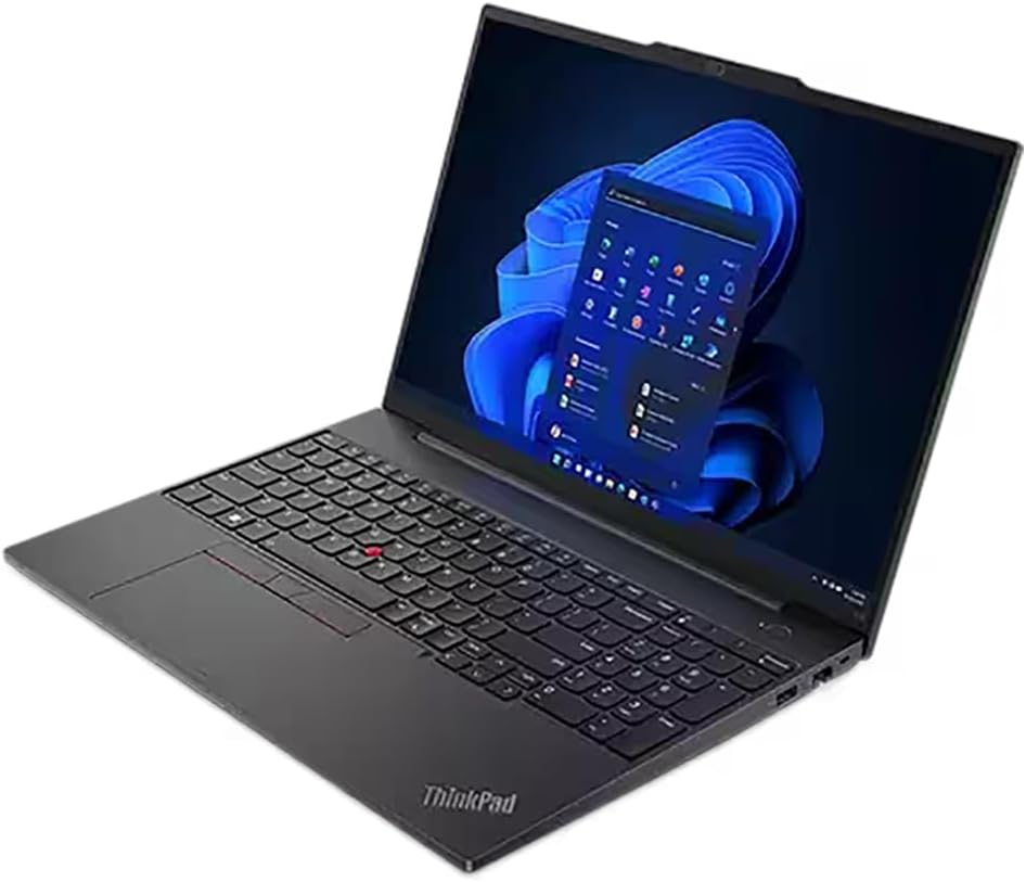 Lenovo ThinkPad E16 16' FHD+ Business Laptop Computer, AMD Octa-Core Ryzen 7 7730U (Beat i7-1355U), 40GB DDR4 RAM, 1TB PCIe SSD, WiFi6, Backlit Keyboard, Fingerprint Reader, Windows 11 Pro Vent-HEA