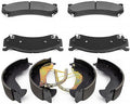 2PCS Ceramic Front Rear Brake Pads Brake Shoes Brake Kit fits Chevy Silverado 1500 Classic 2007-2007 fits GMC Sierra 1500 2005-2006 fits GMC Sierra 1500 Classic 2007-2007