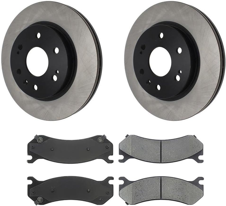 4 Front Brake Kit - Brake Pads and Rotors Kit Automotive Replacement Brake Kits for Chevy Silverado 1500 Classic 2007-2007 for GMC Sierra 1500 2005-2006 for GMC Sierra 1500 Classic 2007-2007