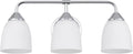 Chrome 3-Light Traditional Bathroom Vanity Light Fixtures Over Mirror, Modern Vanity Lights for Living Room, Standard E26 Base, Chrome
