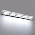 LED Modern Bathroom Vanity Light Fixtures, Dimmable Chrome Vanity Lights for Bathroom Lighting Fixtures Over Mirror, with 360° Rotatable Heads 5-Light 36-inch (Cool White 6000K)