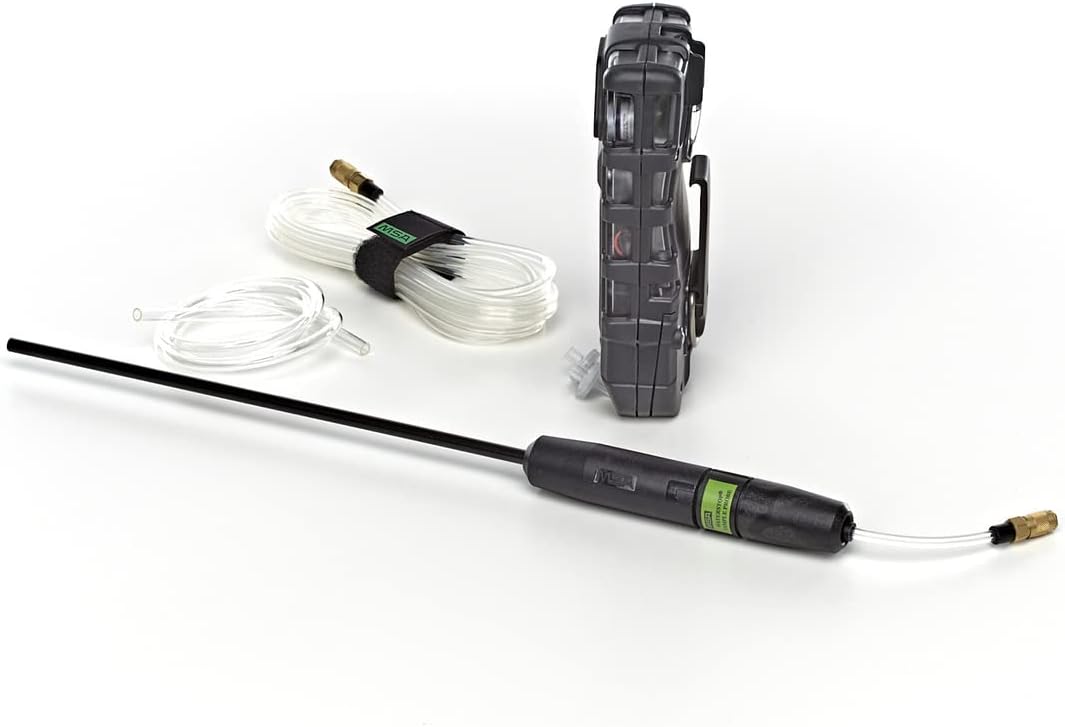MSA 10116926 ALTAIR 5X Multi-Gas Detector - (LEL, O2, CO, H2S), 10' Line, 1' Probe, Charcoal Device with Monochrome Display, Portable Gas Monitor, UL/CSA, Includes Instrument/Line/Probe