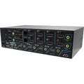 HDMI 2.1 KVM Switch for 4 Computers 2 Monitors, 8K@60Hz, HDCP 2.2, EDID Emulator, USB 3.2 10Gbps, Audio Embed & Extract, Serial Control, Hotkey Switching, Keypad in, Plug & Play, MKAG-8KT3124