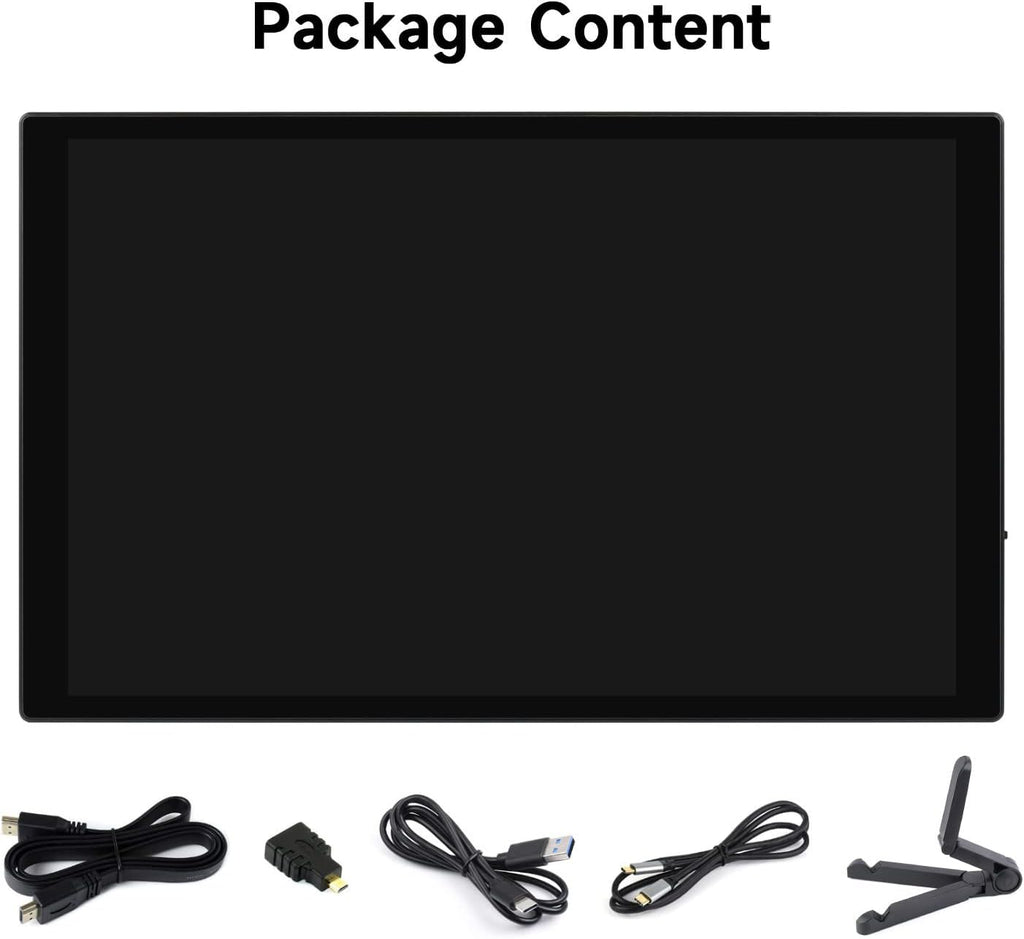 waveshare 10.1inch Capacitive Touch Display, 1280×800 Resolution, Compatible with Raspberry Pi 5/4B/3B/Zero/Zero W/Zero 2W/Pico/Pico W/Pico WH, Support Jetson Nano, VisionFive2, PC and Smartphone