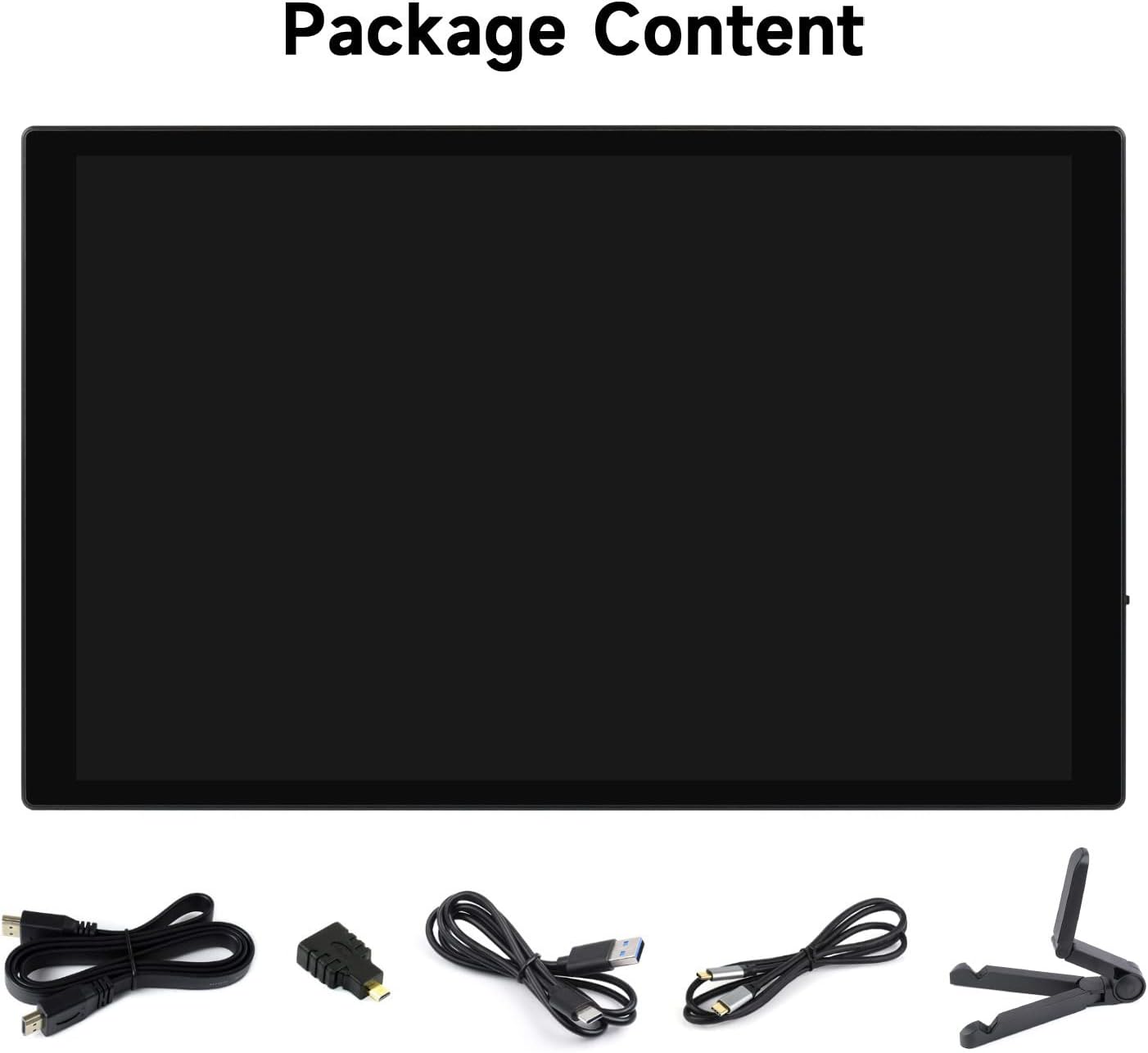waveshare 10.1inch Capacitive Touch Display, 1280×800 Resolution, Compatible with Raspberry Pi 5/4B/3B/Zero/Zero W/Zero 2W/Pico/Pico W/Pico WH, Support Jetson Nano, VisionFive2, PC and Smartphone