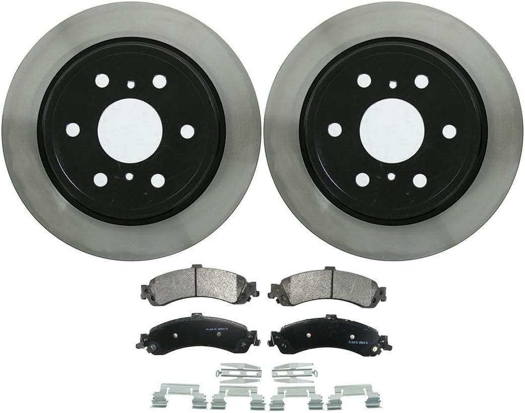 Pack of 4 Rear Brake Pads and Rotors Kit Automotive Replacement Brake Kits for Chevrolet Silverado 1500 Classic 2007-2007 for Chevy Silverado 1500 Classic 2007-2007