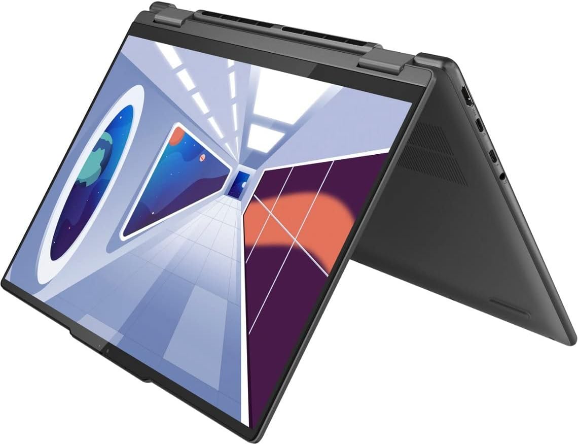 Lenovo Yoga 7 2023 2-in-1 Laptop 14' 2240x1400 IPS Touchscreen 10-Core Intel i7-1355U 16GB RAM 1TB SSD Iris Xe Graphics Thunderbolt 4 Wi-Fi 6E Backlit KB Fingerprint Windows 11 Pro w/ONT 32GB USB