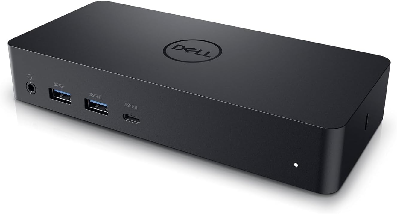 Dell Universal Dock D6000 High Speed USB-C & USB 3.0 Docking Station, Triple 4K Display Support, HDMI, 2X DisplayPort, USB-C PowerShare, Ethernet, Compatible with Windows & Mac, with HDMI Cable