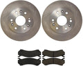 4X Rotors and Brake Pads Front Replacement Brake Rotors and Ceramic Brake Pads for Chevrolet Silverado 1500 2005-2007 for Chevy Silverado 1500 2005-2007