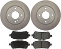 set of 6 Brakes and Rotors Kit Front Brake Pads and Rotors Kit fits Ford Fiesta 1.6L 2011 2012 2013 2014 2015 2016 2017 2018 2019, fits Ford Fiesta 1.0L 2014 2015 2016 2017