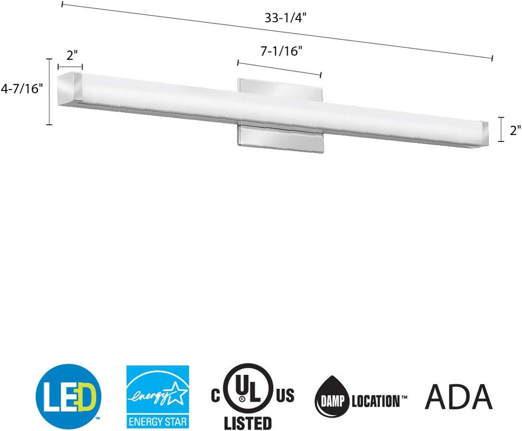 Lithonia Lighting FMVCSLS 36IN MVOLT 30K35K40K 90CRI KR M4 Vanity, Chrome