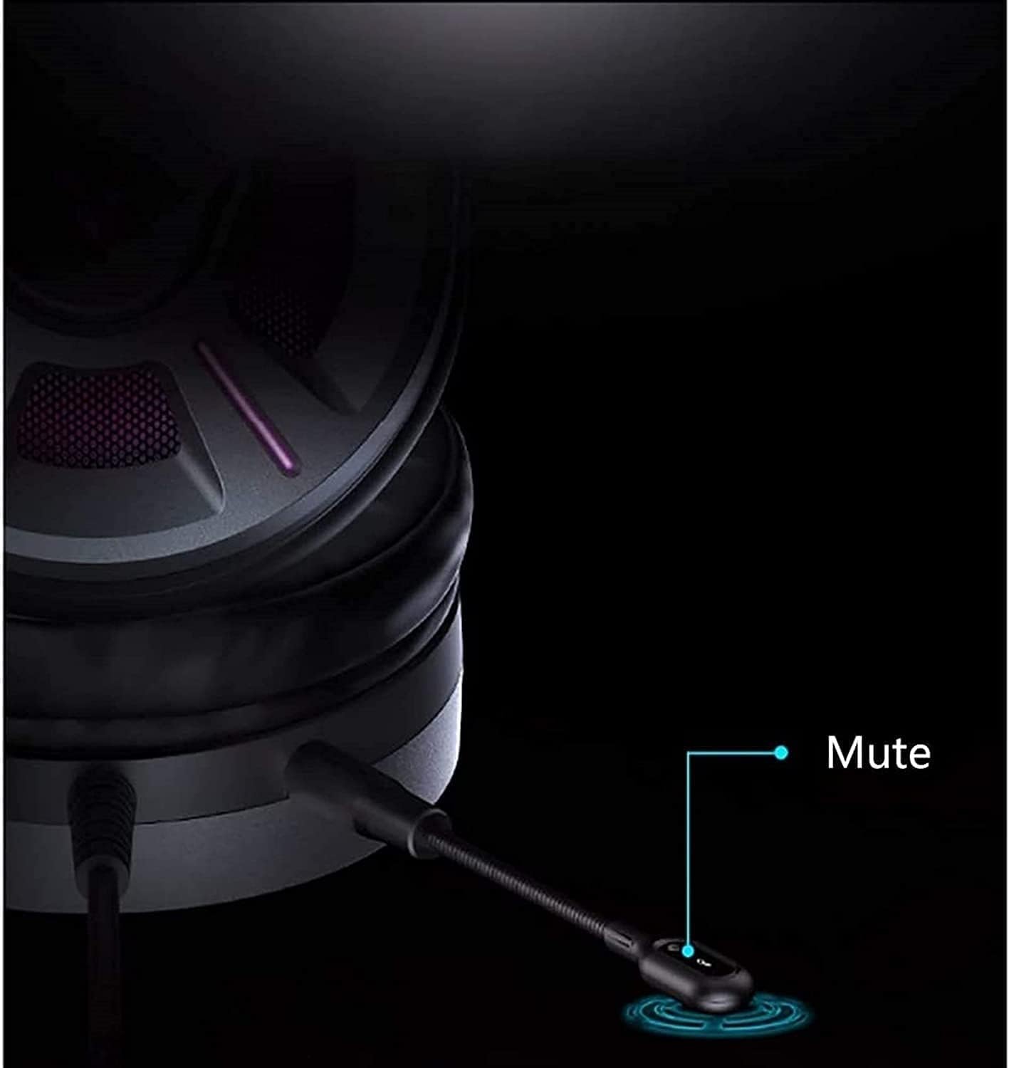 Gaming Headset with Microphone Compatible PC Laptop Over-Ear Headphones Noise Canceling Mic 7.1 Stereo Surround Sound Gaming Headset