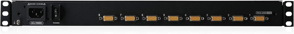 IOGEAR 8-Port 18.5' Widescreen Short Depth LCD KVM Switch