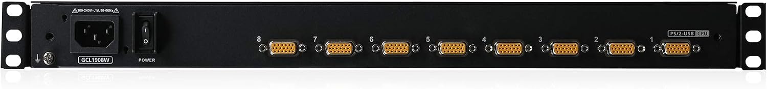 IOGEAR 8-Port 18.5' Widescreen Short Depth LCD KVM Switch