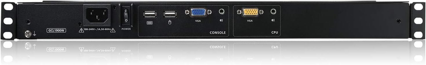 IOGEAR 18.5' Widescreen Short Depth LCD Console with Audio (TAA Compliant) GCL1900W