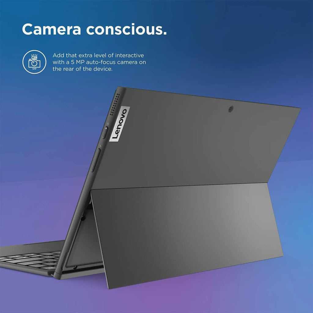 LENOVO Ideapad Duet 3i 10.3' FHD Touchscreen Laptop, Intel Celeron N4020, 4GB RAM, 64GB eMMC Storage, 5MP Webcam, Graphite Gray, Windows 11, 128GB Snowbell USB Card (Renewed)