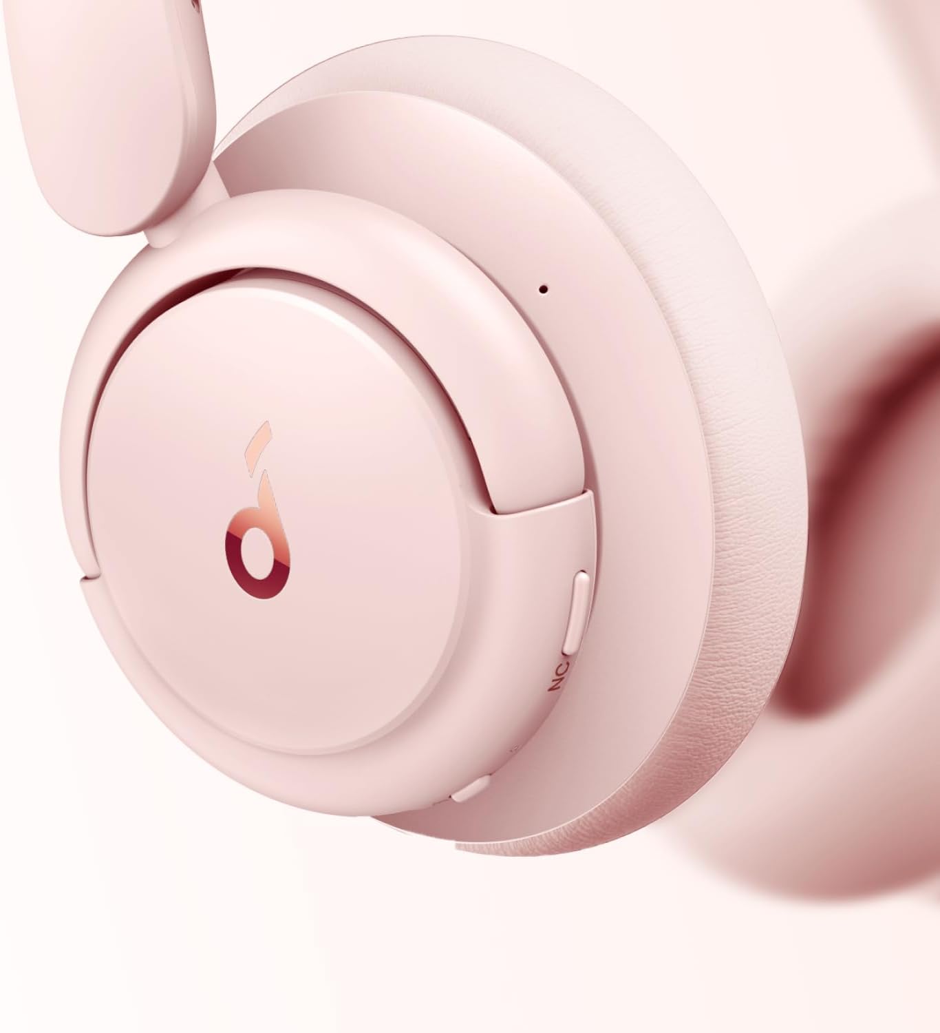 Soundcore Q30 by Anker, Hybrid Active Noise Cancelling Headphones, Multiple Modes, Hi-Res Audio, Custom EQ via App, 50H Playtime, Comfortable Fit, Bluetooth, Multipoint Connection.(Black & Pink)