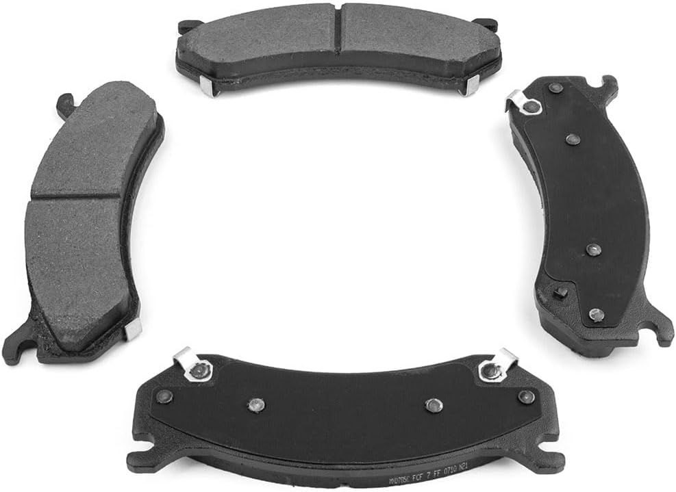 2PCS Ceramic Front Rear Brake Pads Brake Shoes Brake Kit fits Chevy Silverado 1500 Classic 2007-2007 fits GMC Sierra 1500 2005-2006 fits GMC Sierra 1500 Classic 2007-2007