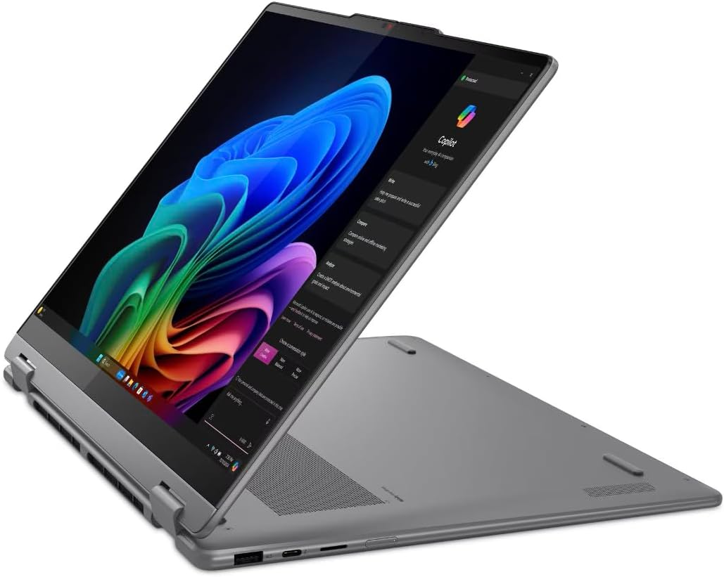 Lenovo Yoga 7i 2-in-1 AI Copilot + Laptop 16.0' 2K Touchscreen Display (Intel Ultra 5 Series 2, 16GB LPDDR5X, 1TB M.2 PCIe SSD, Backlit KB, Fingerprint, 2 TB 4, Win 11 Pro) w/DKZ USB Port Expander
