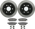 Pack of 4 Rear Brake Pads and Rotors Kit Automotive Replacement Brake Kits for Chevy Silverado 1500 2008-2013 for Chevrolet Suburban 1500 2007-2013 for Chevy Suburban 1500 2007-2013