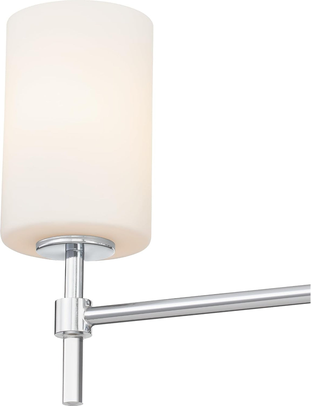 Quoizel Rossfield 24' 3-Light Vanity Light, Chrome with White Etched Glass, Dimmable LED Compatible
