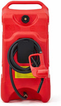 16 Gallon Fuel Caddy, Portable Gas Tank With Pump, Fuel Transfer Tank, Portable Gasoline Tank On Wheels With Le Fluid Transfer Siphon Pump and 10-Inch Hose for Cars, Boats, Lawnmowers, ATVs