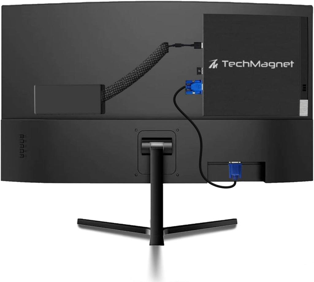 TechMagnet All in one Desktop Computer,Cheetah 6,Intel Core i5 6th Gen,8GB DDR3,240GB SSD,New 24 inch Curved Display,Wireless Keyboard Mouse,Speaker,Webcam,USB Wi-Fi,Windows 11(Renewed)