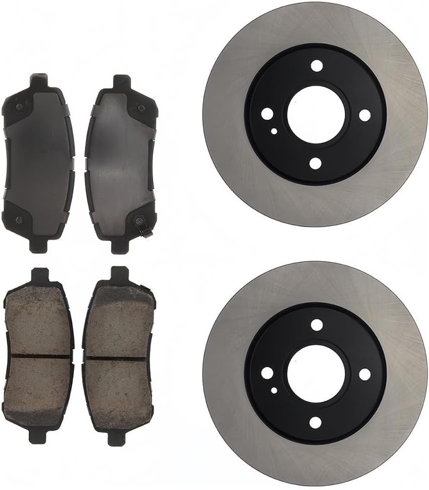 Rotors and Brake Pads Front Replacement for Ford Fiesta 2014 2015 2016 2017 1.0L l3, for Ford Fiesta 2011 2012 2013 2014 2015 2016 2017 2018 2019 1.6L l4 (1x)