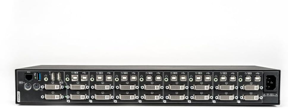 Vertiv Avocent Cybex SC900 Secure Desktop KVM Switch, Dual Head Monitor, 8 Port, Universal DisplayPort, Common Access Card, UHD 4K at 30Hz, NIAP Version 4.0 Certified, TAA Compliant (SC985DPH-400)