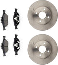 Front Brake Kit fits Ford EcoSport 2.0L 2004 2005 2006 2007 2008 2009 2010 2011 2012, fits Fiesta 1.6L 2005 2006 2007 2008 2009, Brake Pads and Rotors Kit Replace 3-PC Set