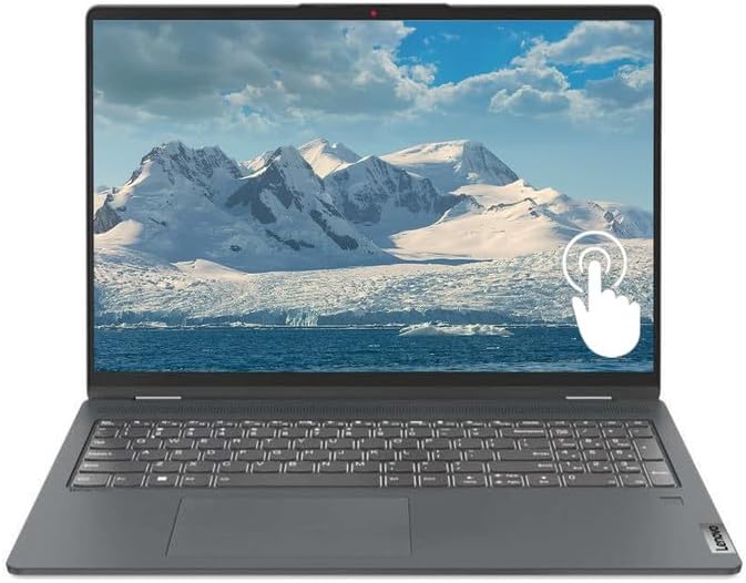Lenovo IdeaPad Flex 5 16'' 2.5K (2560x1600) IPS Touchscreen 2-in-1 Laptop, Intel Core i7-1255U up to 1.7 GHz, 10C, 16GB RAM, 512GB SSD PCIe, Backlit, Fingerprint Reader, EAT Cloth, Black