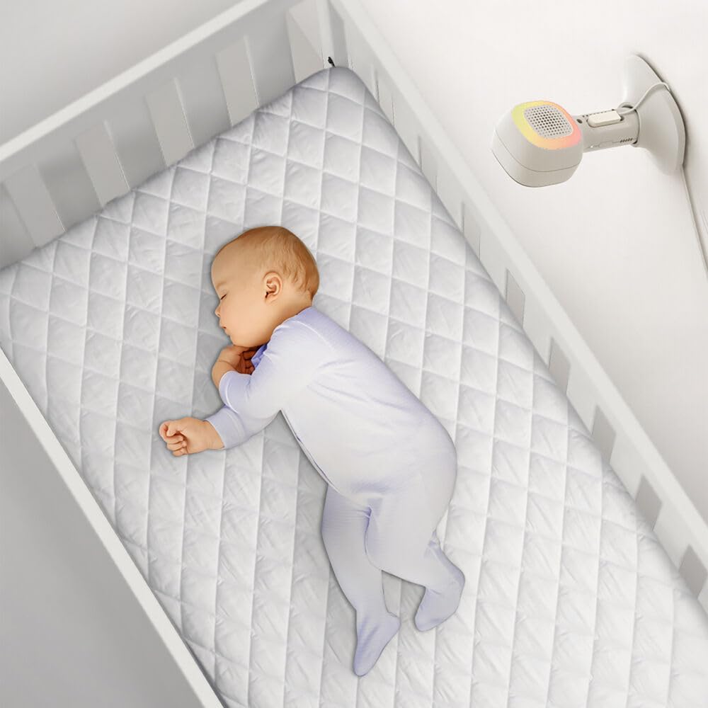 Hubble Connected Nursery Pal Cloud Smart Connected, Wi-Fi Enabled Baby Monitor with 5-Inch HD Color Parent Unit Viewer, Soothing Sounds and White Noise, 7-Color Night Light, Wall Mount, White