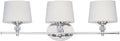 Maxim Lighting Rondo 3-Light Bath Vanity Light | Polished Nickel Finish | Transitional Indoor Light Fixture | Ideal for Bathrooms & Powder Rooms | Dimmable Damp Rated | 12763WTPN