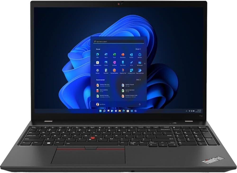 Lenovo ThinkPad T16 Gen 2 Laptop, Intel 10-Core i7-1365U, 16' WUXGA IPS Touchscreen, Intel Iris Xe Graphics, 32GB DDR5 1TB SSD, Backlit Keyboard, Fingerprint, Thunderbolt 4, WiFi 6E, Win11 Home