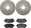Brake Kit 6PCs Brakes and Rotors Kit Front fits Ford Fiesta 1.6L 2011 2012 2013 2014 2015 2016 2017 2018 2019, fits Ford Fiesta 1.0L 2014 2015 2016 2017 Brake Pads and Rotors 10.16inch(258mm)
