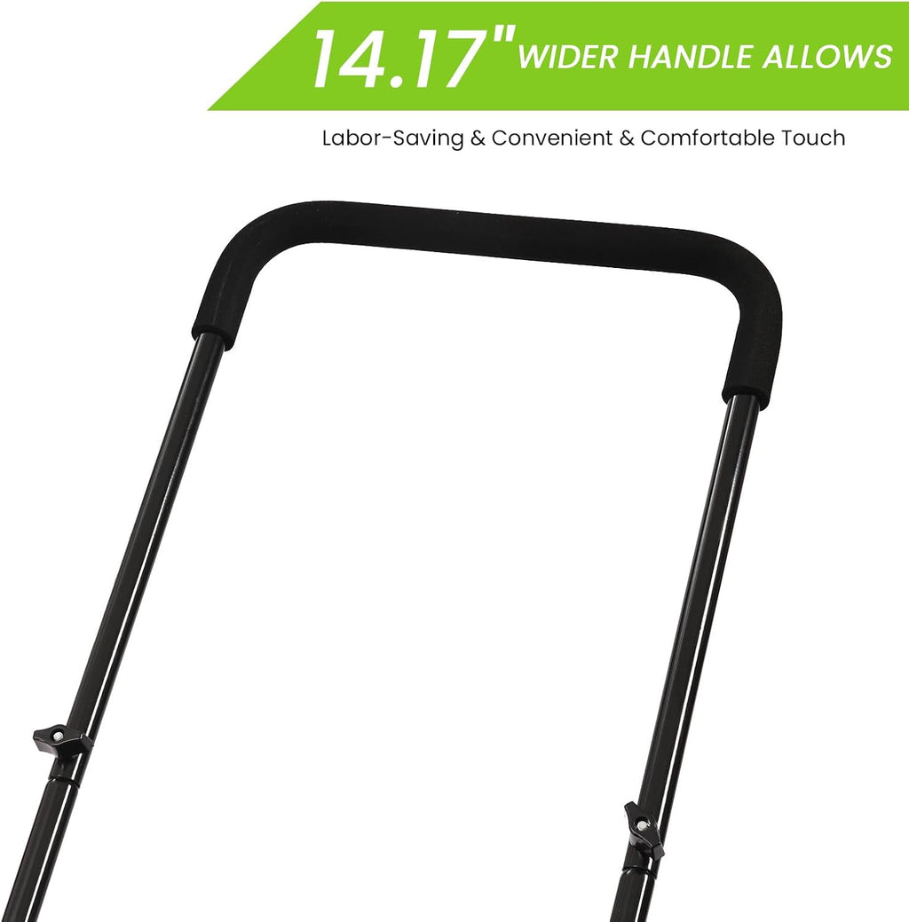 Push Mower Manual, 20 Inch 5-Blade Reel Mower with Grass Catcher, Adjustable Height