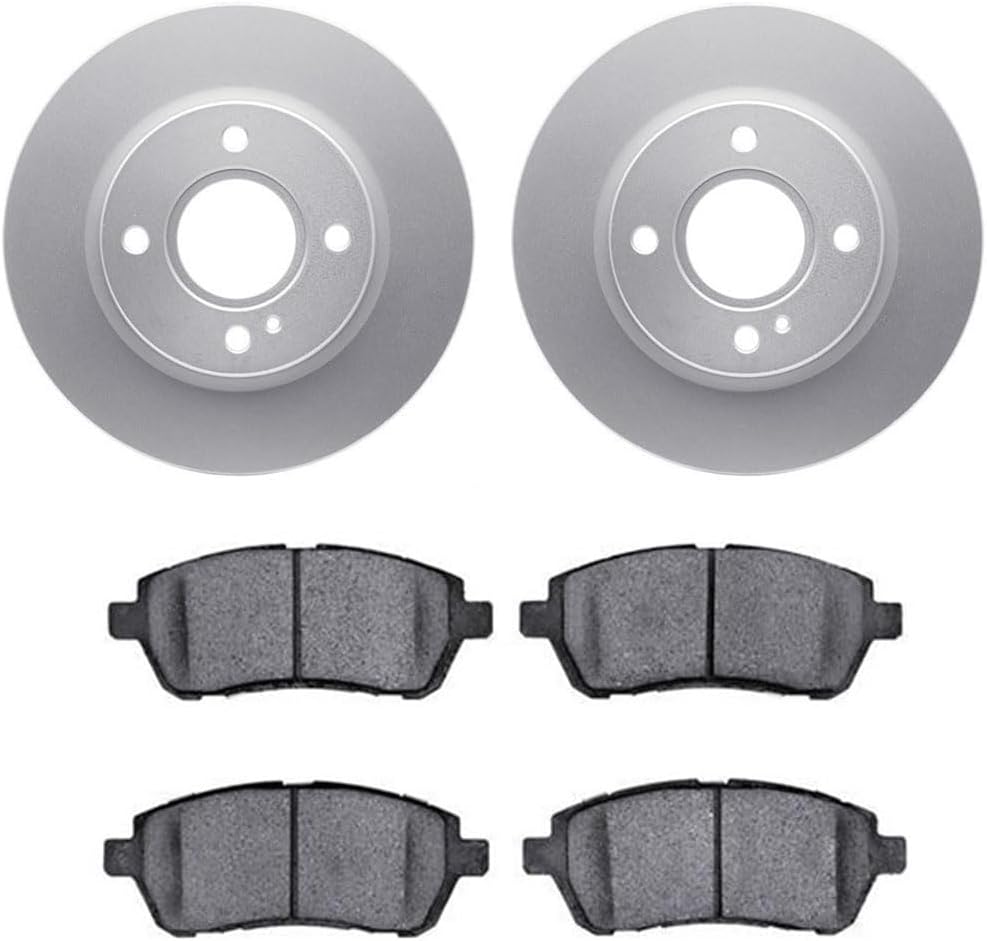 set of 6 Brakes and Rotors Kit Front Brake Pads and Rotors Kit fits Ford Fiesta 1.6L 2011 2012 2013 2014 2015 2016 2017 2018, fits Ford Fiesta 1.0L 2014 2015 2016 2017