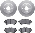set of 6 Brakes and Rotors Kit Front Brake Pads and Rotors Kit fits Ford Fiesta 1.6L 2011 2012 2013 2014 2015 2016 2017 2018, fits Ford Fiesta 1.0L 2014 2015 2016 2017