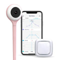 Lollipop Baby Monitor Cotton Candy Color with Camera and Audio | Baby Camera Monitor | True Crying Detection Sleep Tracking | Two Way Talk Back Baby Video Monitor Bundled Baby Sensor