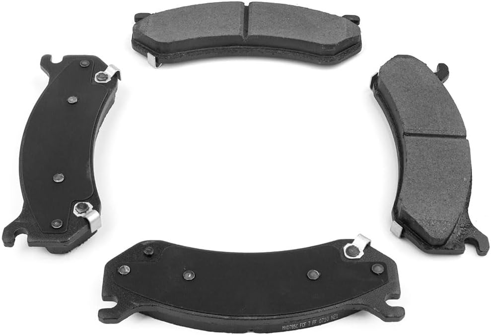 2PCS Ceramic Front Rear Brake Pads Brake Shoes Brake Kit fits Chevy Silverado 1500 Classic 2007-2007 fits GMC Sierra 1500 2005-2006 fits GMC Sierra 1500 Classic 2007-2007