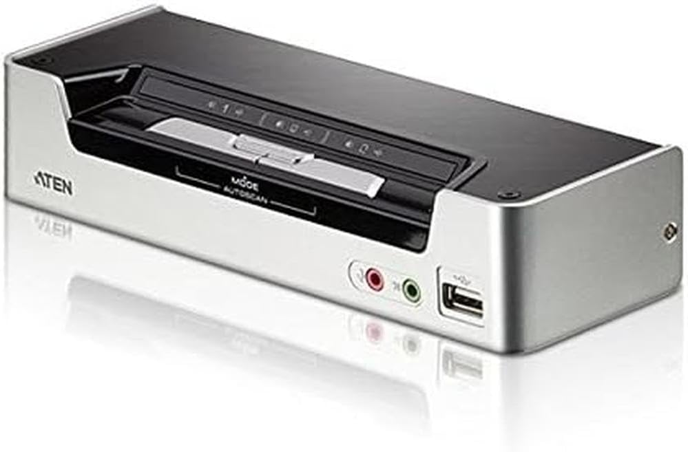 ATEN 2-Port HDMI KVMP Switch CS1792 (Black on Silver)