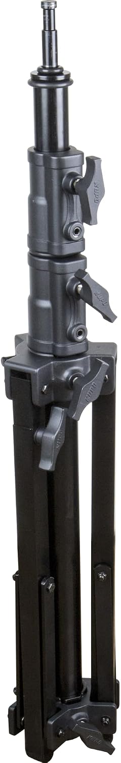 Kupo Monitor Stand II, Heavy Duty Steel Support with Baby Pin, Leveling Leg Design, Supports 70lbs, Studio and Location Monitor Mounting - Black (KS141711)