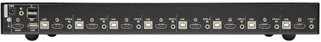 Tripp Lite KVM Switch, 8 Port HDMI USB with Audio and USB Sharing KVM Switch, 1U Rack Mount (B024-HU08)