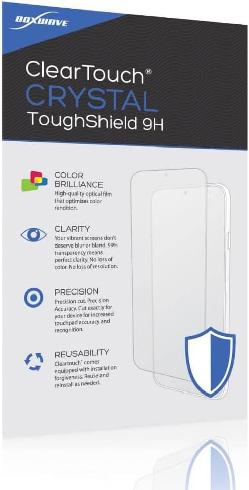 BoxWave Screen Protector Compatible with Apple Studio Display (27 in) - ClearTouch Crystal ToughShield 9H (2-Pack), Clear 9H Tough Flexible Film Screen Protector